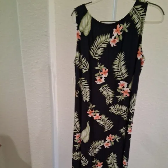 Tahiti Reef Club Vintage Hawaiian Tropical Jacket and Double Slit Dress Set - Picture 7 of 11